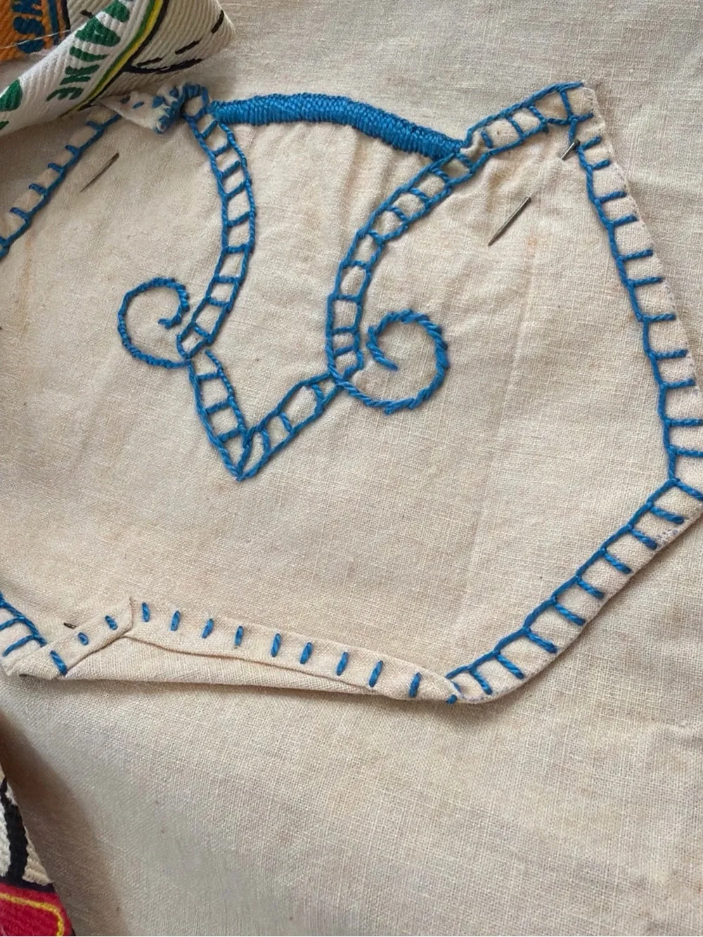 3 Aprons, one antique unfinished embroidered + 2 NWT Grilla Gear